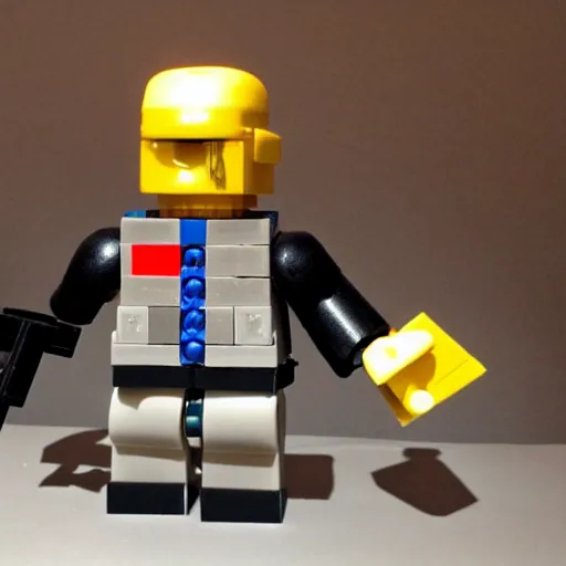 Image similar to a terminator made of legos
