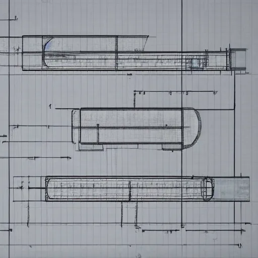 Prompt: technical blueprint drawings showing various degrees and angles