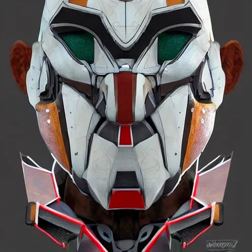 Image similar to a mech version of a harlequin mask with nose piercing, no irises, very symmetrical face, highly detailed, by vitaly bulgarov, by yoji shinkawa, by hideo kojima, by joss nizzi, by ben procter, by steve jung, metal gear solid, transformers cinematic universe, conceptartworld, pinterest, artstation, unreal engine