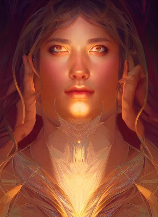 Image similar to symmetry!! portrait of air, glowing lights!! intricate elegant, highly detailed, digital painting, artstation, concept art, smooth, sharp focus, illustration, art by artgerm and greg rutkowski and alphonse mucha