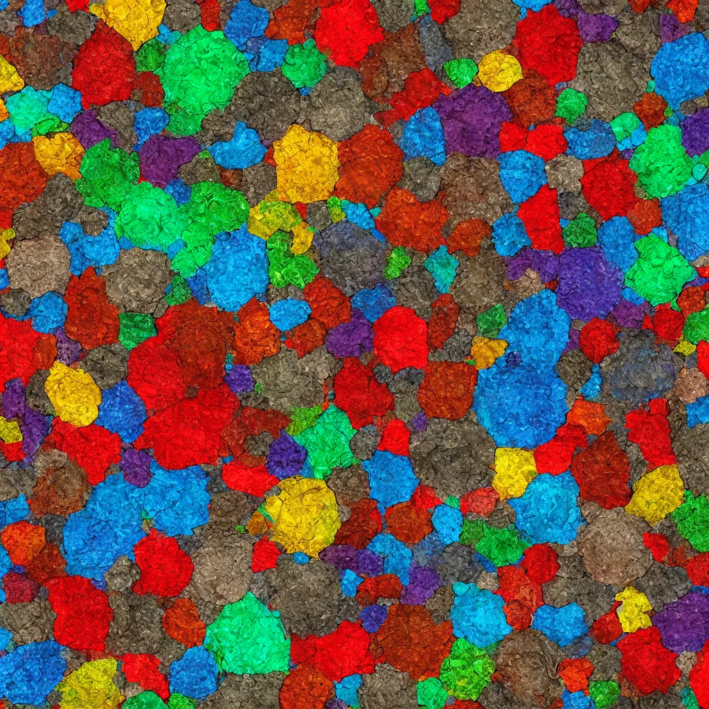 Image similar to a texture of colorful recycled plastic texture, inability, texture for 3d, pbr, pbr texture, cg, 3d, rendering, unreal enigne