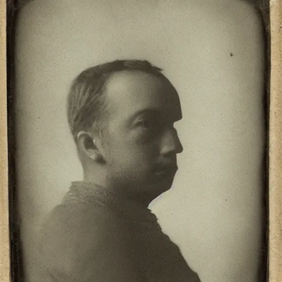 Prompt: ai self portrait, daguerrotype