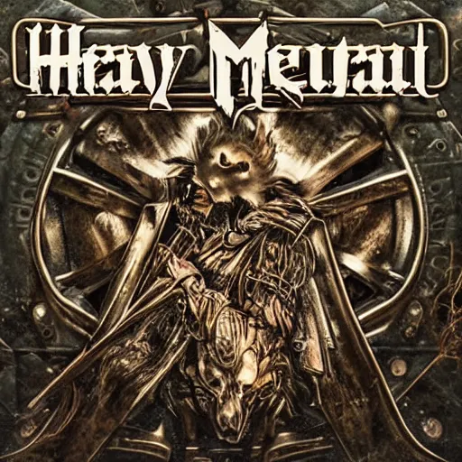 Prompt: heavy metal album cover