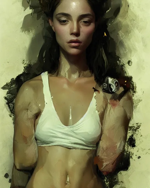 Image similar to beauty girl, perfect body, hyper detailed, insane details, intricate, elite, elegant, luxury, by ismail inceoglu dragan bibin hans thoma greg rutkowski alexandros pyromallis rene maritte illustrated, perfect face, fine details, realistic shaded, fine - face, pretty face