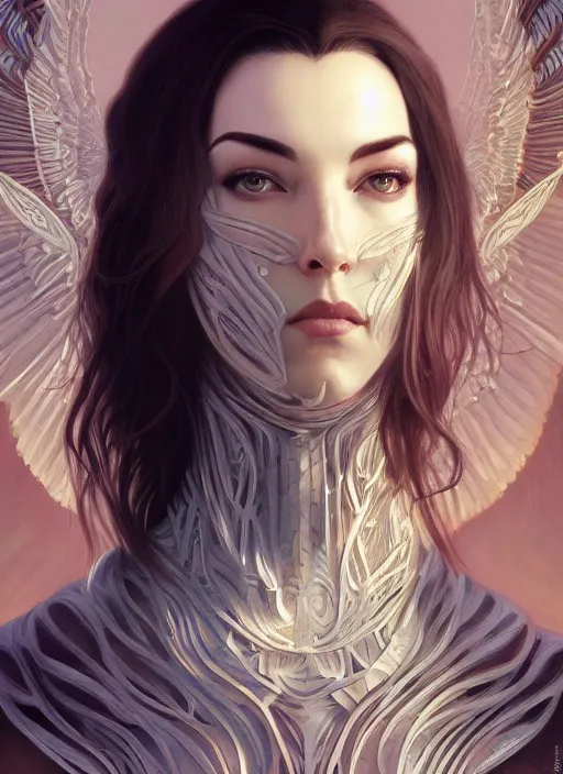 Prompt: symmetry!! chrysta bell, male, machine parts embedded into face, intricate, elegant, highly detailed, digital painting, artstation, concept art, smooth, sharp focus, illustration, art by artgerm and greg rutkowski and alphonse mucha, 8 k