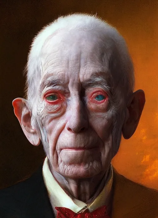 Prompt: A beautiful portrait of Marshall Applewhite, digital art by Eugene de Blaas and Ross Tran, vibrant color scheme, highly detailed, in the style of romanticism, cinematic, artstation, Greg rutkowski