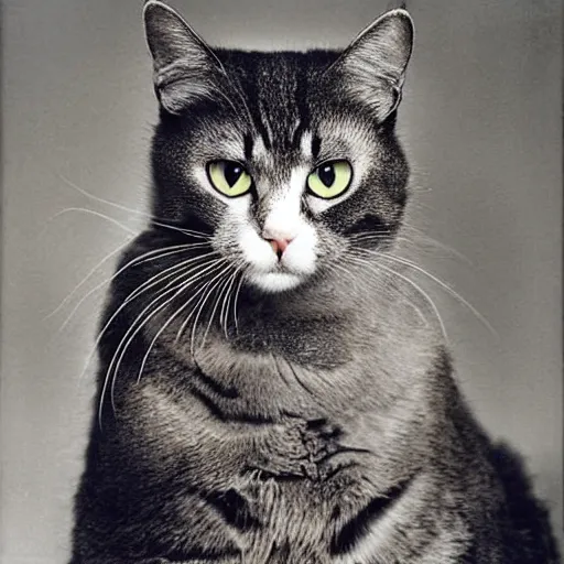 Prompt: a photograph of a cat by annie leibovitz