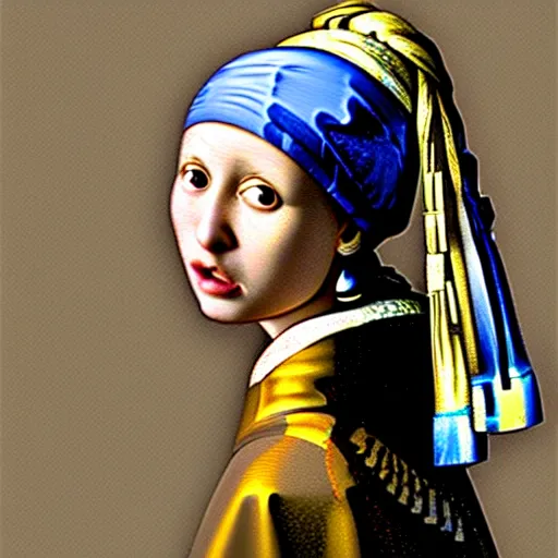 Prompt: matan schoeler styled portrait of the girl with the pearl earring