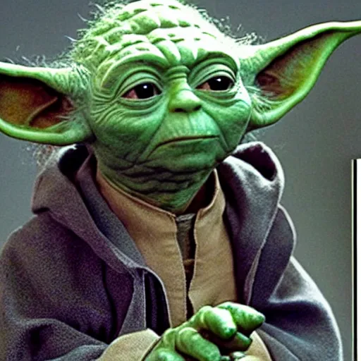 Image similar to Yoda as Harry Potter