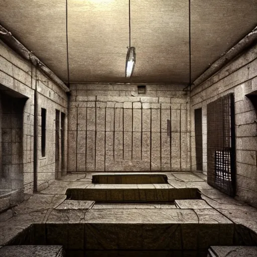 Prompt: painting of the mind prison, surrealist, hyper realistic, unreal render, high detail, sharp focus, smooth, ominous atmosphere