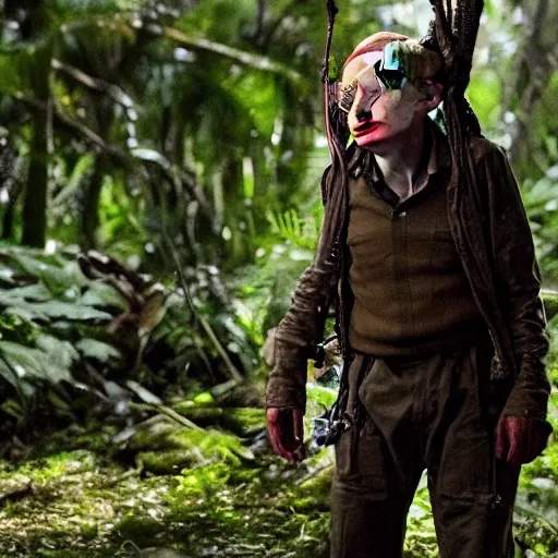 Image similar to stephen hawking in the predator ( 2 0 1 8 ), movie, cinematic,