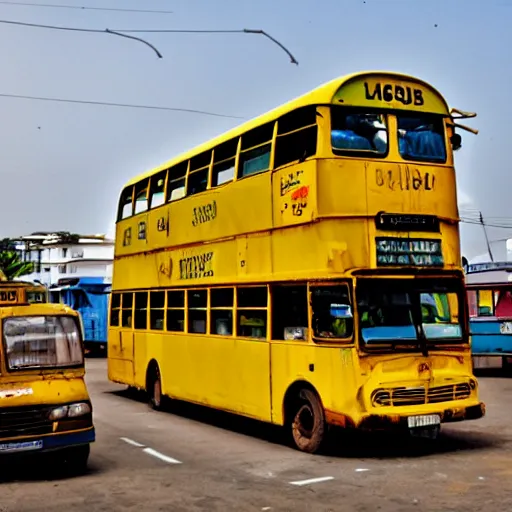 Image similar to yellow buses of lagos.