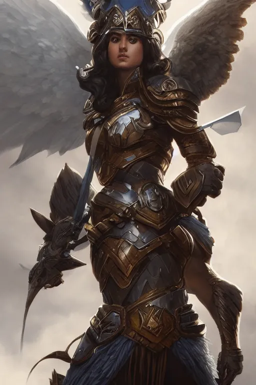 Image similar to amazon valkyrie athena, d & d, fantasy, portrait, highly detailed, headshot, digital painting, trending on artstation, concept art, sharp focus, illustration, art by artgerm and greg rutkowski and magali villeneuve