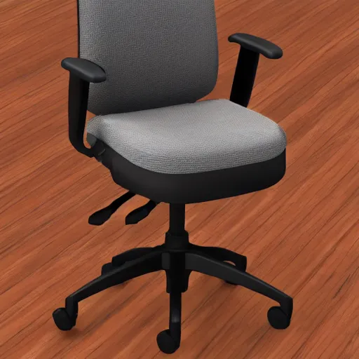 Image similar to all terrain office chair, photorealistic