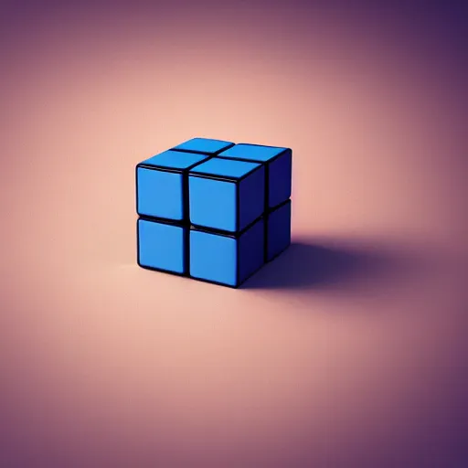 Prompt: four dimensional rubik's cube, octane render, unreal engine