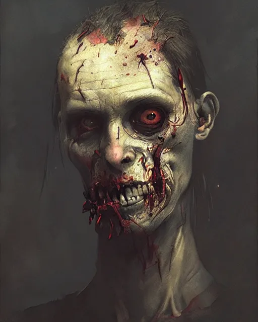 Image similar to hyper realistic photo portrait rathead zombie cinematic, greg rutkowski, james gurney, mignola, craig mullins, brom