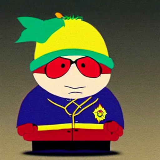 Image similar to South Park Cartman in real life, photorealistic