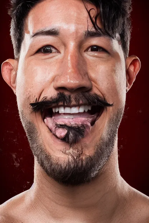 Prompt: 📷 markiplier has bark skin, made of bark, head portrait, dynamic lighting, 4 k