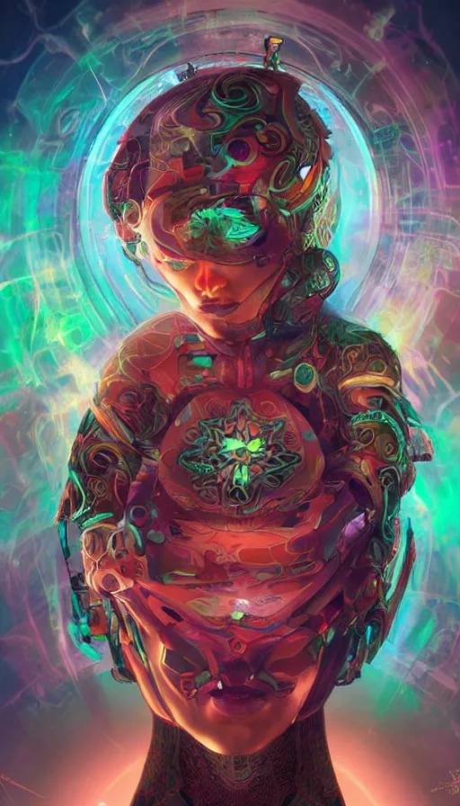 Image similar to psytrance artwork, by cgsociety