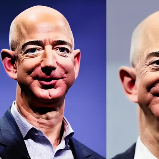 Image similar to photo of Jeff Bezos with beard and long hair