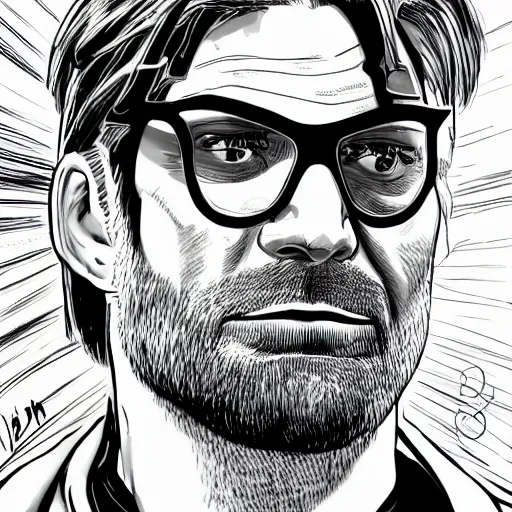 Image similar to Jürgen Klopp wearing a superman custom by Bryan Hitch, comic, dramatic, 4k, trending on artstation