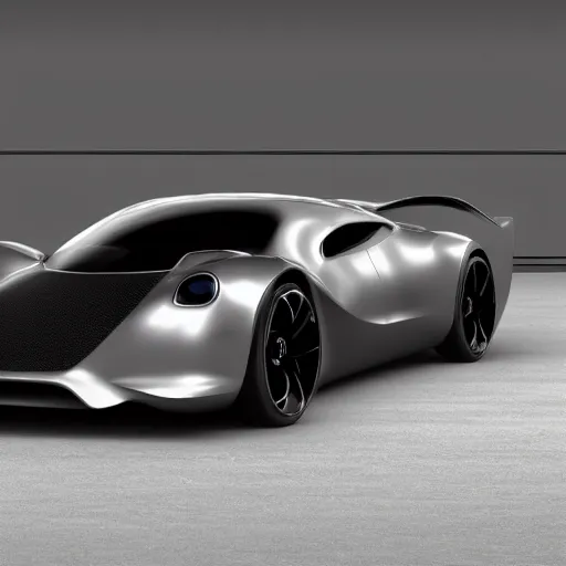 Prompt: full render of a new concept sport car