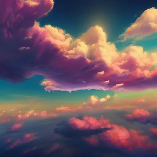 Prompt: a motorboat soaring through pink clouds in the sky, made by Stanley Artgerm Lau, WLOP, Rossdraws, ArtStation, CGSociety, concept art, cgsociety, octane render, trending on artstation, artstationHD, artstationHQ, unreal engine, 4k, 8k,