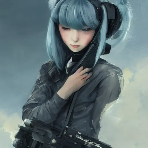 Prompt: portrait of a girly girl miku hatsune, epic, tragic, military art, fantasy, dieselpunk, hd shot, digital portrait, beautiful, artstation, comic style, by artgerm, guy denning, jakub rozalski, magali villeneuve and charlie bowater