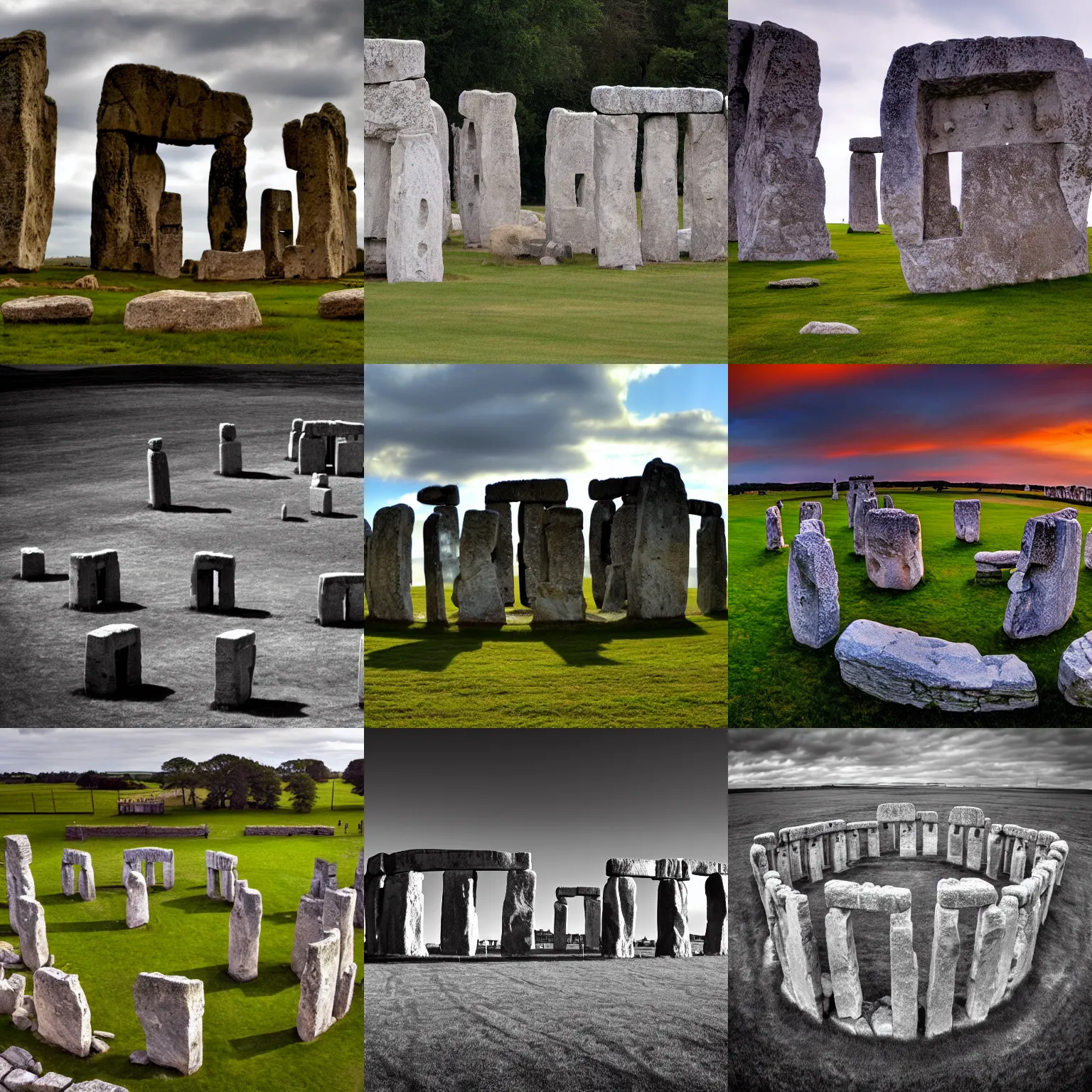 Prompt: the rolling stone henge