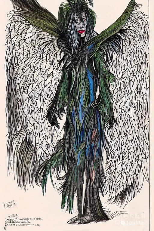 Prompt: portrait of hannah murray as a Nicobar Pigeon Hoatzin hybrid harpy Angel by todd mcfarlane