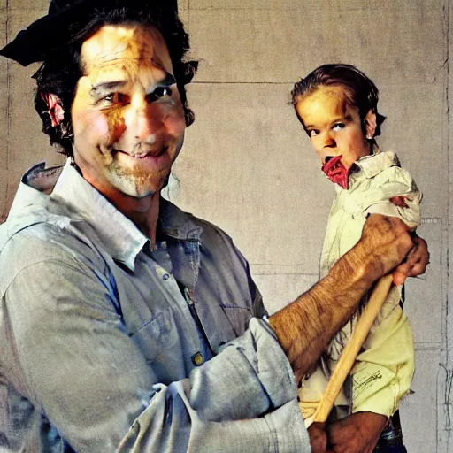 Image similar to Paul Rudd portrait painted by Norman Rockwell