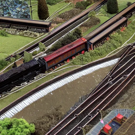 Large cheap model railway