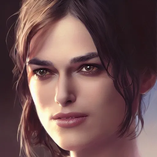 Prompt: Ultra realistic illustration of smiling Keira Knightley and smiling cat, cyberpunk, sci-fi, intricate, elegant, highly detailed, digital painting, artstation, concept art, smooth, sharp focus, illustration, art by artgerm and greg rutkowski and Ivan Shishkin