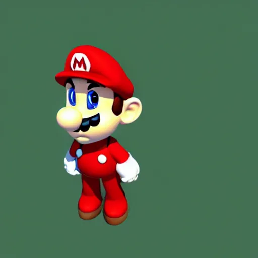 Image similar to low poly mario