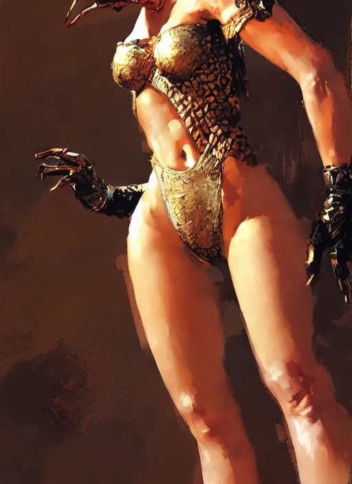 Image similar to girls posing seductively, fantasy character portrait, bikini, bodysuit, leotard, ultra realistic, wide angle, intricate details, the fifth element artifacts, highly detailed by, simon bisley craig mullins