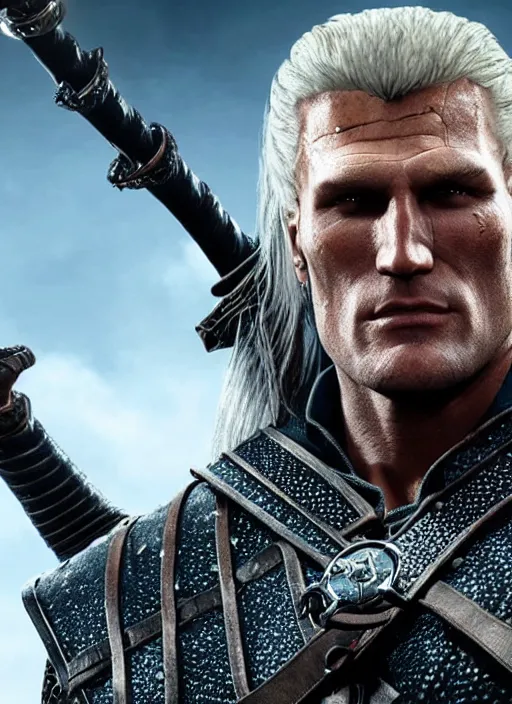 Dolph Lundgren in The Witcher 3, gameplay, 8k, HD | Stable Diffusion ...