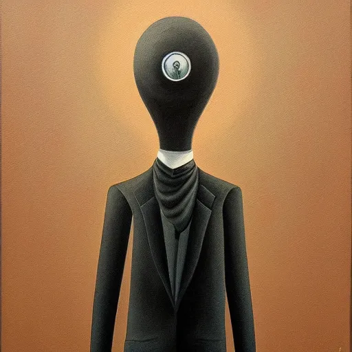 Image similar to a painting of doohickey, an ultrafine detailed painting by rafal olbinski, behance contest winner, pop surrealism, detailed painting, very detailed, minimalist, skeuomorphic, airbrush art