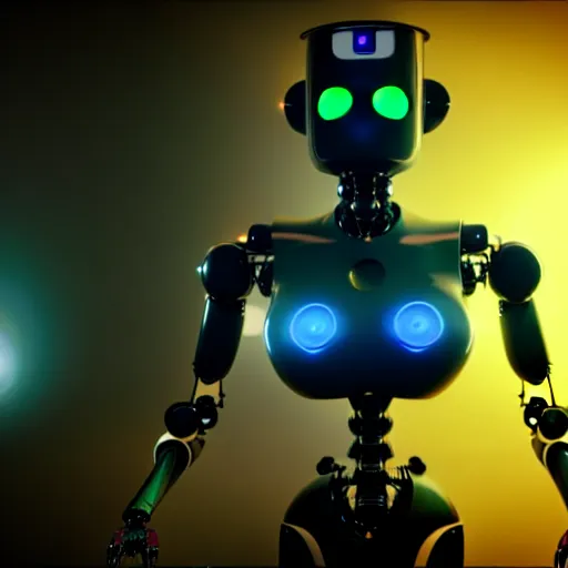 Image similar to a robot infected with an alien implant, octane render, unreal engine, 3 d