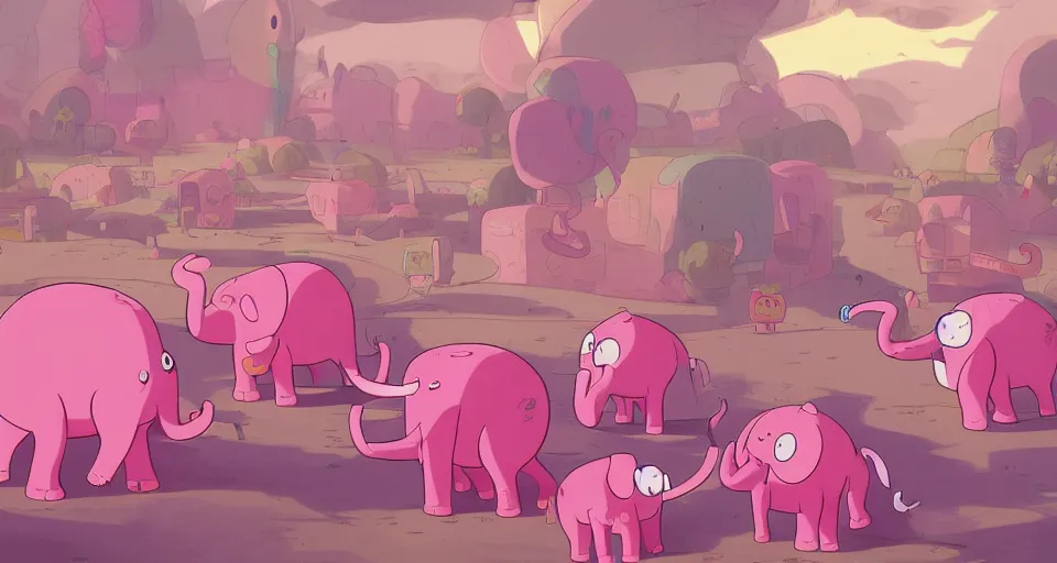 Pink Elephants Everywhere!!!!!!(REMAKE) by TomboyJessie13 on