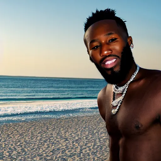 Image similar to glizzy on the beach