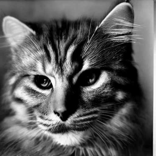 Image similar to igor the siberian cat photographed by george hurrell