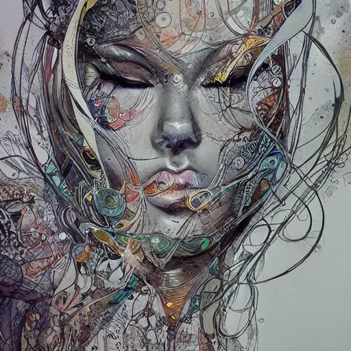 Image similar to pour painting art, watercolor, pen and ink, intricate lines, elegant, extreme detail, smooth, sharp focus, art by james jean, ross tran