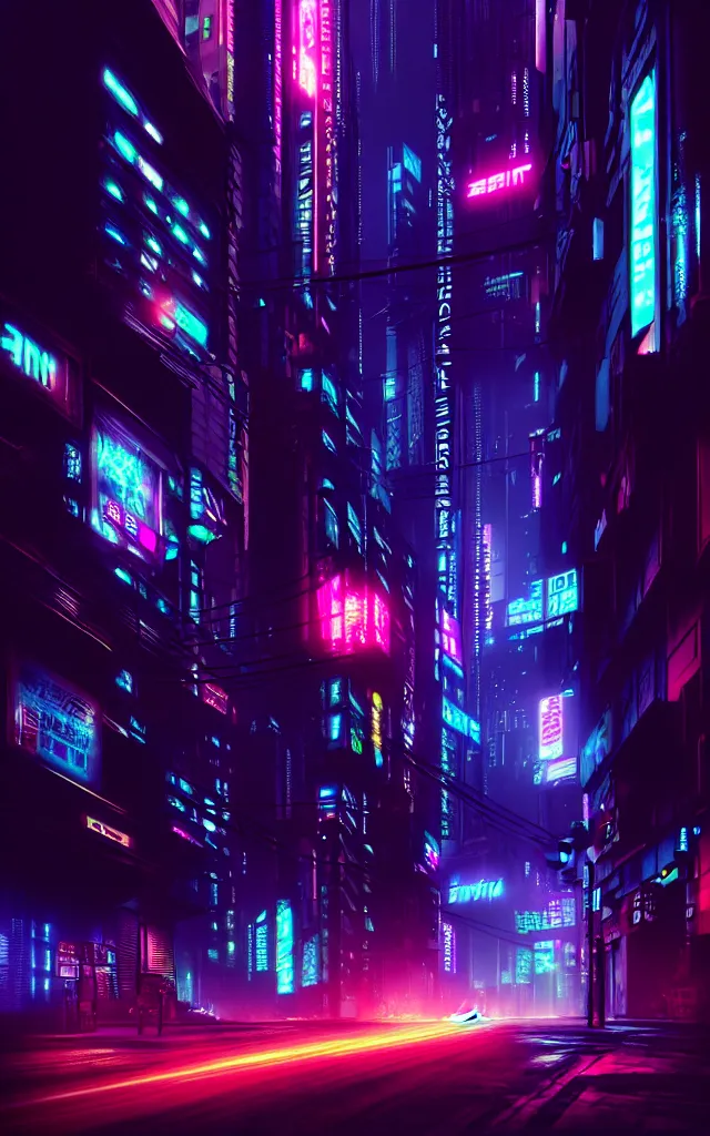 Image similar to a magnificent dark neon futuristic cyberpunk city bustling street at night cyberart photography by liam wong rendered in octane, 3 d render, trending on cgsociety, blender 3 d