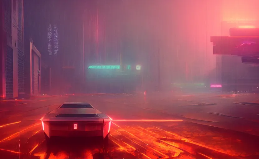Prompt: A scene from bladerunner 2049, rendered by Beeple, synthwave style, environment concept, digital art, unreal engine, WLOP, trending on artstation, 4K UHD image,