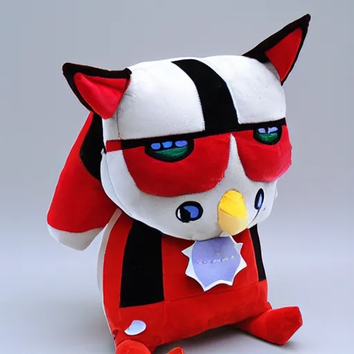 Image similar to cute fumo plush of harlequin