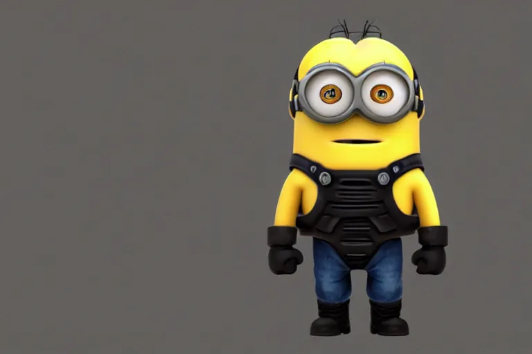 Image similar to master chief as a minion