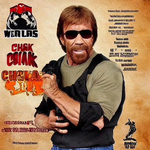 Image similar to chuck norris as a chuck roast