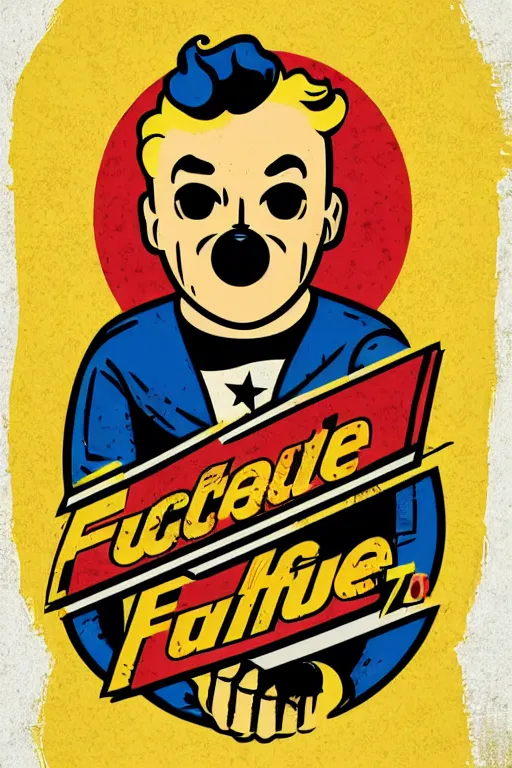 Image similar to fallout 7 6 retro futurist illustration art by butcher billy, sticker, colorful, illustration, highly detailed, simple, smooth and clean vector curves, no jagged lines, vector art, smooth andy warhol style