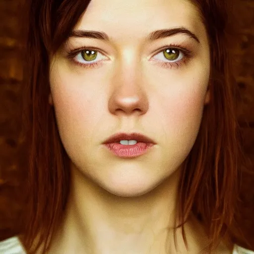 Image similar to a masterpiece portrait photo of a beautiful young woman who looks like a manic pixie dream girl mary elizabeth winstead, symmetrical face