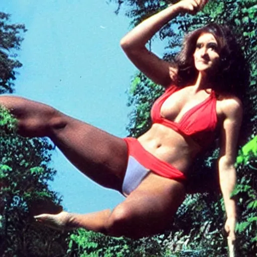 Image similar to king kong in a bikini.
